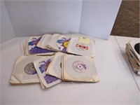 Group of 45 RPM records. 40 count total. A