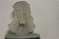 A Lucite Lamp Depicting Jesus