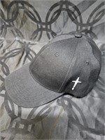 Black Cap with White Cross