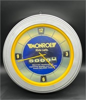 21 1/2" MONROE SHOCKS WALL CLOCK