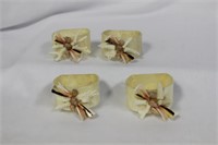 Set of 4 Mother of Pearl Napkin Rings