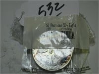 1999 AMERICAN SILVER EAGLE UNC $1 COIN