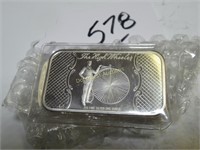 ONE OUNCE PURE SILVER .999 HIGH WHEELERS