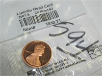 2007-S CH PROOF 63 LINCOLN HEAD CENT