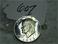 1973-S CLAD PROOF EISENHOWER $1 COIN