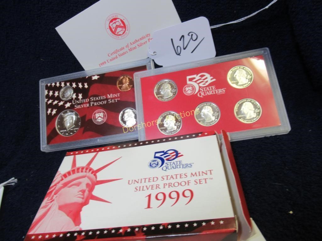 1999-S US MINT SILVER PROOF SET