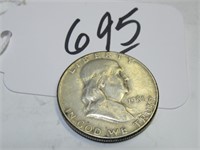 1951 FRANKLIN 50 CENT COIN GOOD CIRC SIL