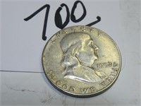1952-S FRANKLIN 50 CENT COIN GOOD CIRC S