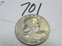 1953-S FRANKLIN 50 CENT SILVER GOOD
