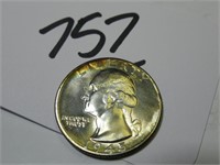 1945 VG WASHINGTON 25 CENT COIN SILVER