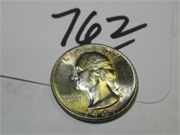 1947-S VG WASHINGTON 25 CENT COIN SILVER