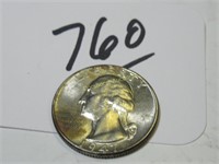 1947 VG WASHINGTON 25 CENT COIN SILVER