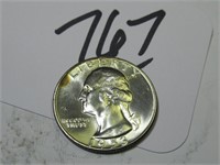 1953-D VG WASHINGTON 25 CENT COIN SILVER