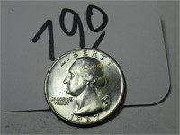 1967 VG WASHINGTON 25 CENT COIN CLAD
