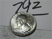 1969 VG WASHINGTON 25 CENT COIN CLAD