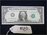 FEDERAL RESERVE 1969A VG TO UNC $1 BILL