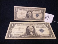 1957 & 1957-B SILVER CERTIFICATE $2 BILL