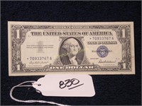 1957 SILVER CERTIFICATE $1 BILL CIRC