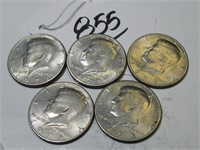 X4 1973-D 1973-P JFK 50 CENT COINS GOOD