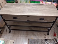 Work station table with drawers 48" x 18.5" on
