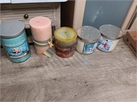 5 new candles Yankee and Bed Bath & Beyond.