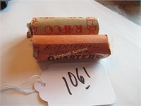 LOT OF 80 COINS 2 ROLLS 1976  25 CENT CO