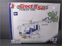 Erect it Set Stainless Helicopter - 183 Pcs