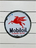 Double Sided Mobil Oil Advertising Sign