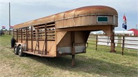 126. 1980 Chaparell 20' Livestock Trailer