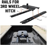 RAILS FOR THIRD WHEEL TRAILER  HITCH / DISTRESSED