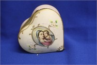 A Porcelain Heart Trinket Box