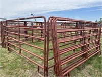 734. 10' Red Cattle Panels