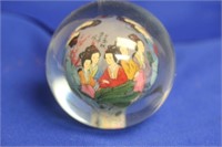 A Chinese Glass or Crystal Ball