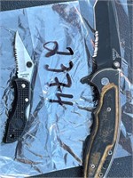 #2374 Gerber and friend pocket knives