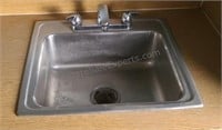 Stainless steel sink and faucet. 23×18×6. Buyer