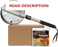 Campfire Popcorn Popper with Kit - Aluminum