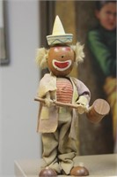 Vintage Wooden Clown