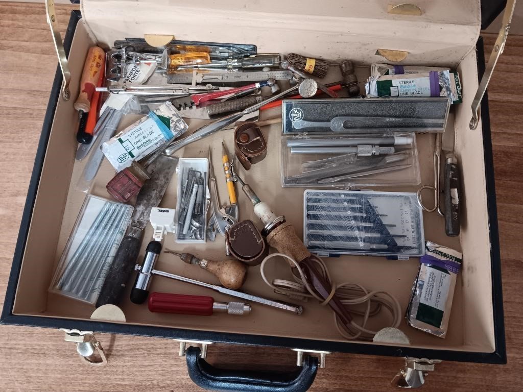Black Locking Briefcase w/ Tools and Keys