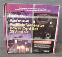 Portable Generator Power Cord Set In Pkg
