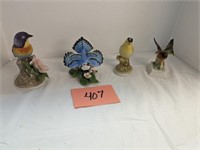 Bird Figurine Lot - Hand Painted & Numbered