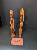 African Wood Art Statues