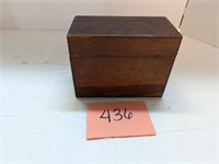 Antique Wood Hinged Box