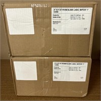 (2) Cases Of 10,800 4” x 4” DT Blank Labels