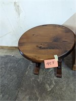 Solid Wood Round Pine Stand