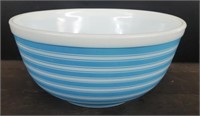 Vintage 1/2 Quart Blue Striped Pyrex Mixing Bowl