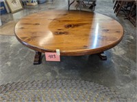 Large Wood Pine Coffee Table