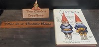 (2) Gnome Signs & Book