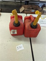 Pair of Gallon Gas Cans