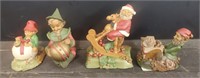 (4) Tom Clark Christmas Gnomes