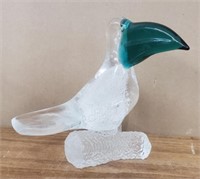 Blown Glass Tucan Art Glass